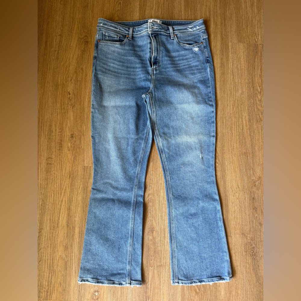 PAIGE Light Blue Flare Jeans